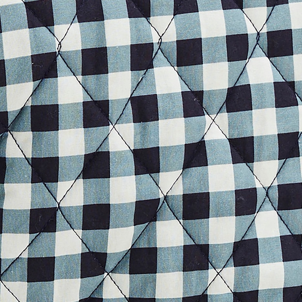 Free People Claudine Quilted Vest Gingham Tie-Front Medium 100% Cotton - Picture 11 of 12